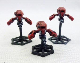 ONGESCHILDERDE Assault Grav Drones x3 - 28 mm 32 mm sciencefictionminiaturen