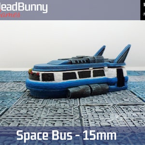 Ônibus espacial de ficção científica - terreno de dispersão cyberpunk de ficção científica SEM PINTURA de 15 mm