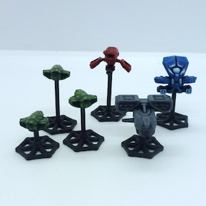 UNPAINTED Mixed Grav Drones Set x6 - 28mm 32mm Sci-Fi Miniatures
