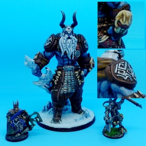 28mm Frost Giant Miniature Fantasy Undead Wargames DnD Miniature RPG EC3D UNPAINTED 32mm Frost Giant