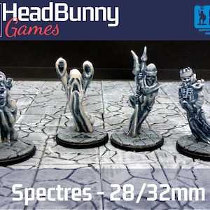 Spectre Ghost Wraith Banshee Miniatures  28mm 32mm UNPAINTED - Cheap DnD Miniatures Fantasy, Sci-Fi, Historical, Pulp Tabletop games