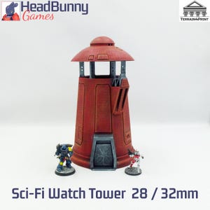 Sci-Fi Watch Tower - 28mm tabletop terrain sci-fi fantasy Star Wars Legion Stargrave Kill Team