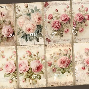 NEW! Decoupage Rice Paper, A4 023 Shabby Chic Vintage Victorian Roses Decoupage Paper, Decorative Image, Decoupage Designs, Paper Crafts
