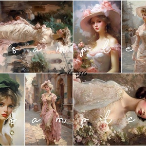 Decoupage Rice Paper, A4 716 Shabby Chic Vintage Beautiful Women Art Decoupage Paper, Decorative Image, Decoupage Designs, Paper Crafts