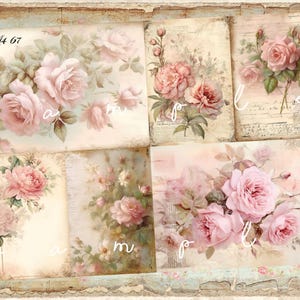 NEW! Decoupage Rice Paper, A4 67 Shabby Chic Vintage Victorian Roses Decoupage Paper, Decorative Image, Decoupage Designs, Paper Crafts
