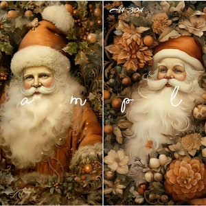 Decoupage Rice Paper, A4 304 Shabby Chic Vintage Christmas Victorian Santa Decoupage Paper, Decorative Image, Decoupage Designs Paper Crafts