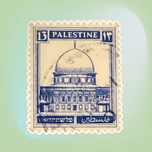 Palestine Stamp Sticker: Vintage Palestinian Heritage Decal