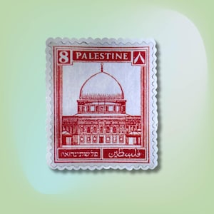 Palestine Stamp Sticker: Vintage Design, Cultural Pride