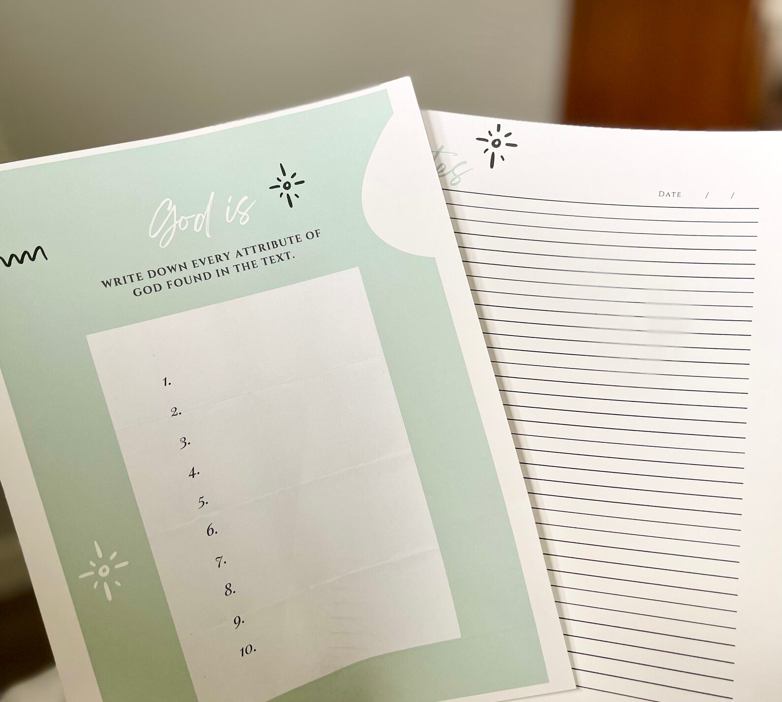 Inductive Bible Study Template/guided Bible Study/ Scripture Journal
