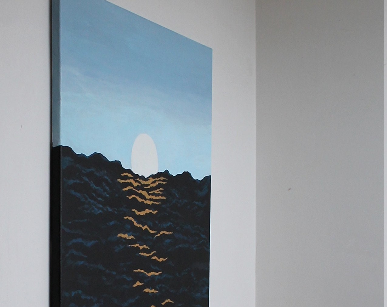 Peinture sur Toile Acrylique Grand Format Originale Tableau Artistique Décoratif Couleurs Reliefs Ar