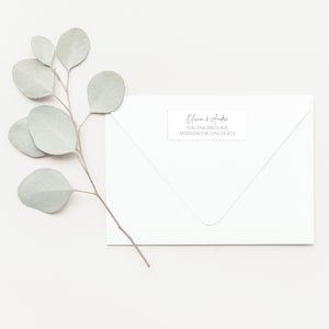 Etiquettes d'adresse de retour, Étiquettes d'adresse personnalisées, Étiquettes postales personnalisées, Étiquettes pour enveloppes minimalistes, Étiquettes de faire-part de mariage