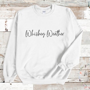 Whiskey weather cozy unisex crewneck sweatshirt | womens crewneck sweatshirt | mens crewneck sweatshirt