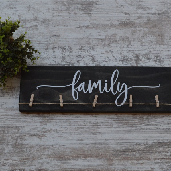 Family picture display sign