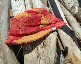 Bucket hat ~ recycled vintage towels ~ fisherman's hat