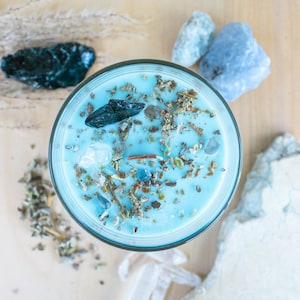 Harness Your Desires: Manifestation Intention Crystal Candle