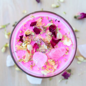 Radiate Self Love: Ignite Joy and Self-Acceptance - Self Love Intention Candle - Crystal Candle