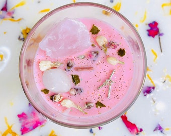 Celestial Wonder: Cancer Zodiac Crystal Candle for Nurturing & Self-Care
