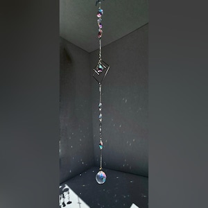 Suncatcher, Rainbow Prism Suncatcher, Crystal Sun Catcher, Boho Home Decor, Colorful Hippie Window Hanging, Mystical Decor, Unique Gift