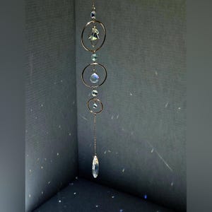 Suncatcher, Rainbow Prism Suncatcher, Crystal Sun Catcher, Boho Home Decor, Colorful Hippie Window Hanging, Mystical Decor, Unique Gift
