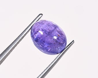 Natürlicher Tansanit Cabochon: Einzelstein, Dezember Geburtsstein Blauer Tansanit