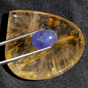 AAA Tanzanite Gemstone Cabochon Making For Pendant Wholesale Price Blue Tanzanite Cabochon Loose Gemstone