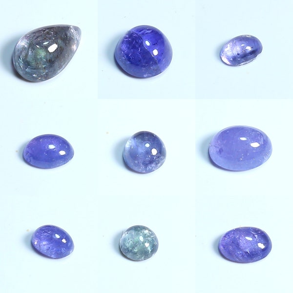 100% Natural Tanzanite Cabochon AAA Quality Making For Jewelry Wholesale Price Tanzanite Gemstone Cabochon