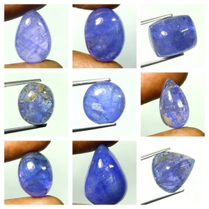 Blue Tanzanite Gemstone AAA Quality Mixed Shape December Birthstone On Sale Loose Tanzanite Cabochon Loose Gemstone