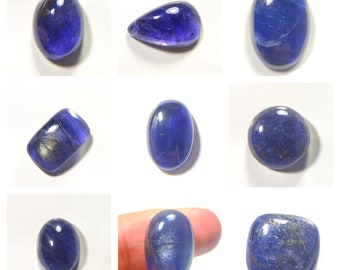 100% Natural Iolite Cabochon Top Quality Hand Polish Loose Stone Blue Iolite Cabochon Making For Pendant Loose Gemstone