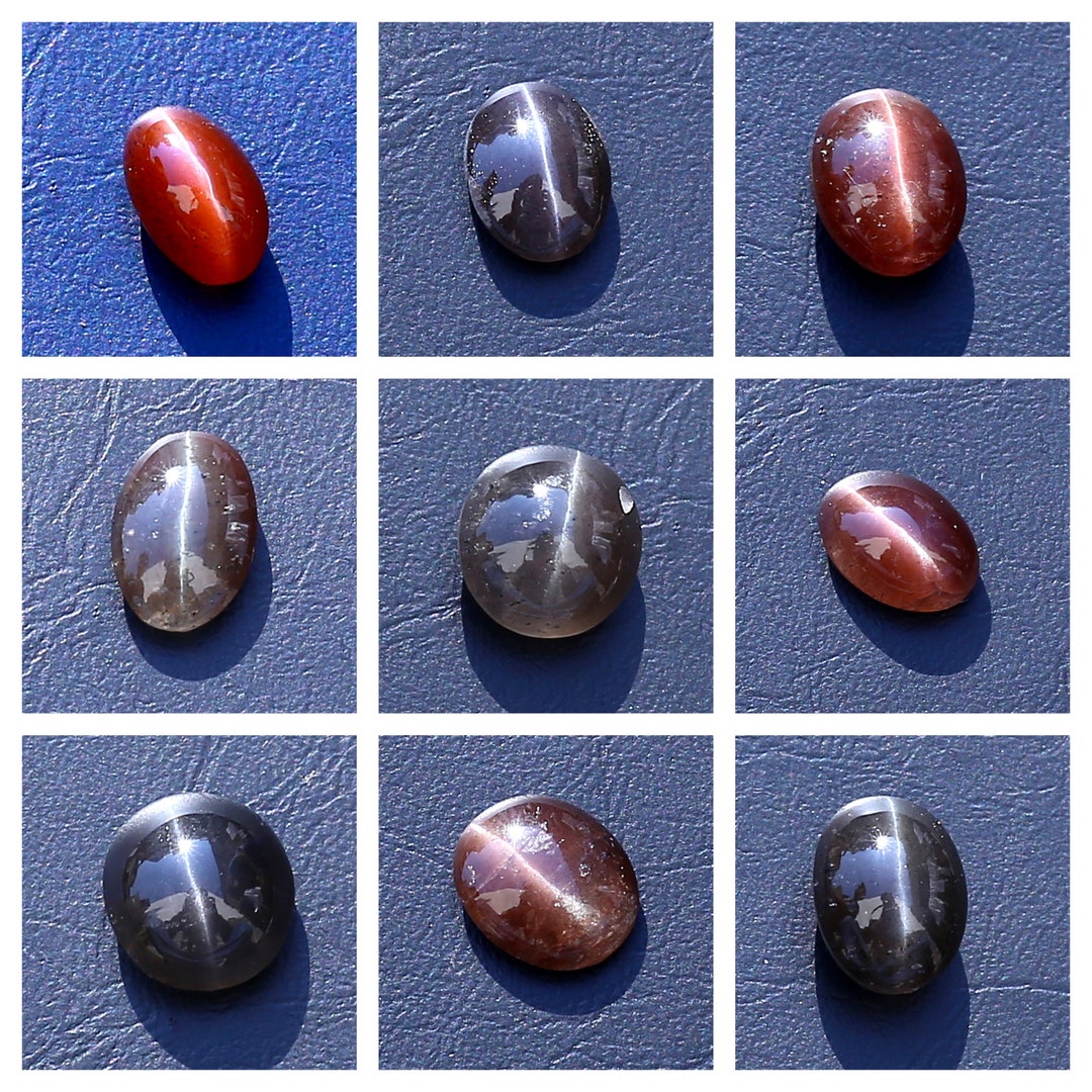 Natural Spectrolite Cats Eye Cabochon Mix Shape Loose Gemstone Making ...