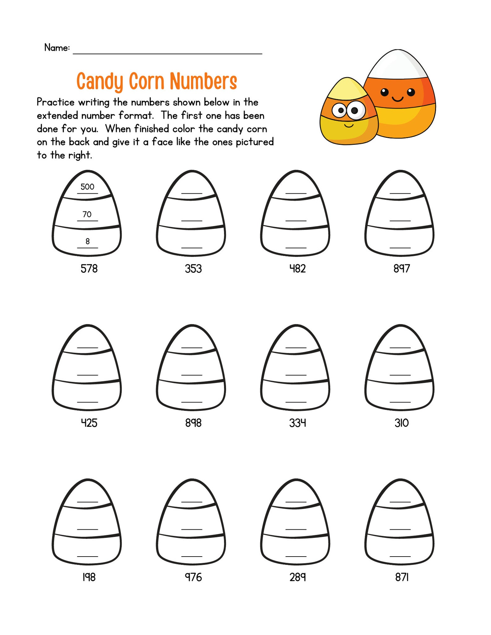 Halloween math worksheets etsy
