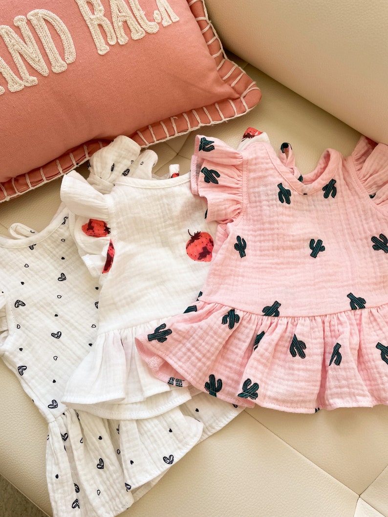 Baby Muslin Set Organic Cotton Gauze Set Summer Baby Clothes Baby