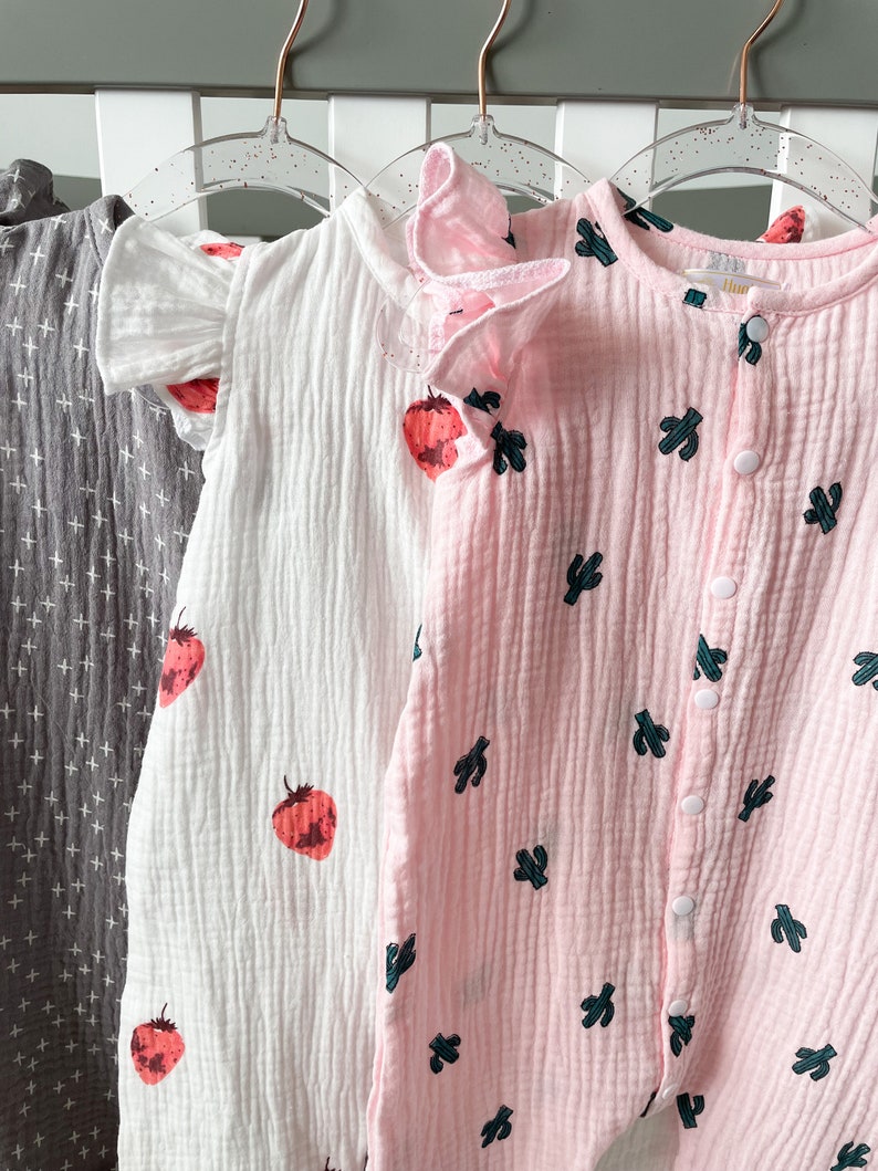 Cotton Gauze Baby Clothes Baby Clothes Muslin Romper Baby Etsy