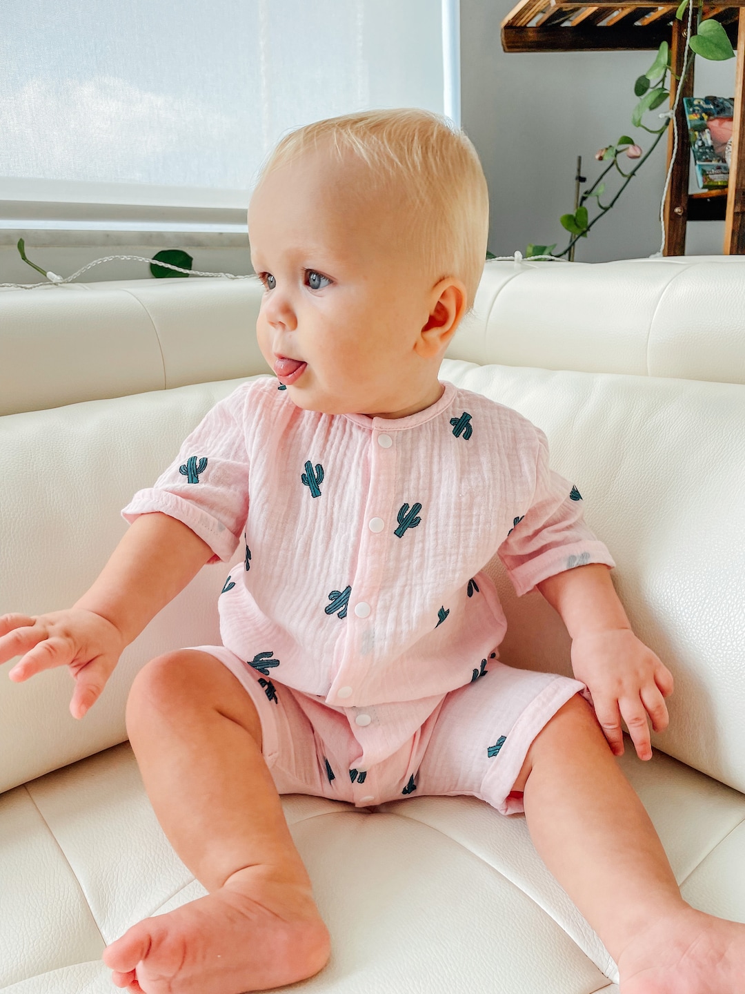 MUSA BABY ROMPER - PALE YELLOW