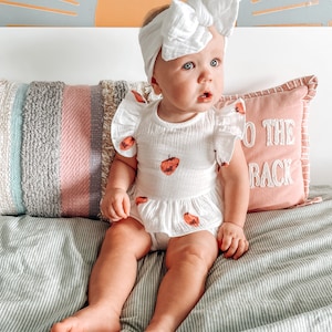 Baby Muslin Set | Organic Cotton Gauze Set | Summer Baby Clothes | Baby Cotton Clothes Set | Baby Girl Outfit | Cactus baby clothes