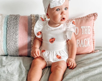 Baby Muslin Set | Organic Cotton Gauze Set | Summer Baby Clothes | Baby Cotton Clothes Set | Baby Girl Outfit | Cactus baby clothes