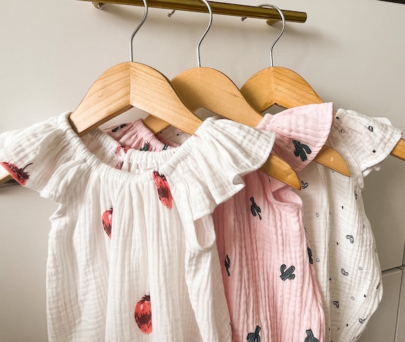 Organic Cotton Gauze Baby Clothes Baby Clothes Muslin Romper