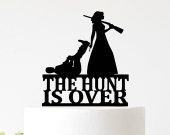 The Hunt is Over Cake Topper - PNG SVG DXF