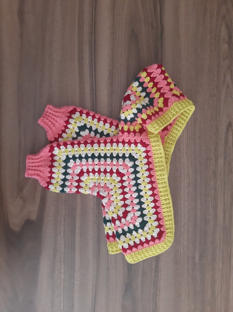 Handmade crochet toddler's jacket zdjęcie 8