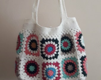 Handmade crochet tote bag