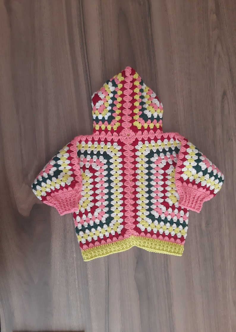 Handmade crochet toddler's jacket zdjęcie 2