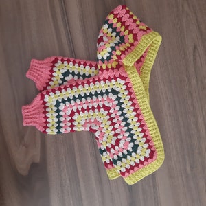 Handmade crochet toddler's jacket zdjęcie 5