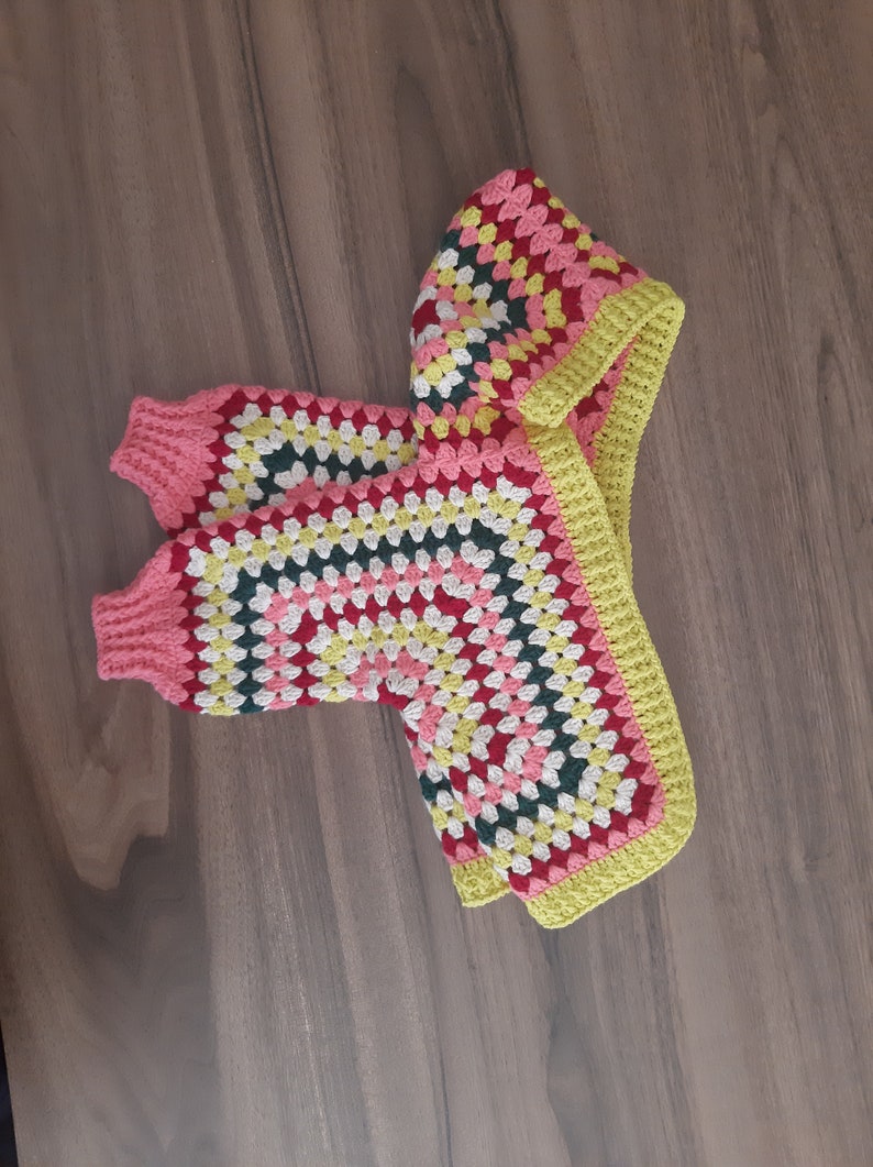 Handmade crochet toddler's jacket zdjęcie 5