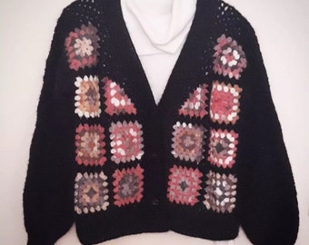 Colorful Crochet cardigan