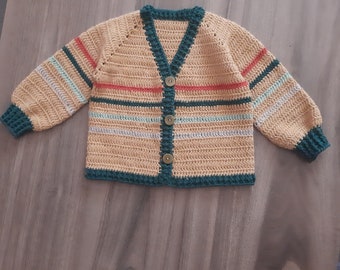 Handmade crochet kids jacket