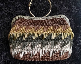 Handmade Zic-Zac designed crochet bag