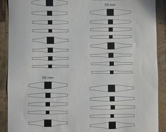 Ring Shank Template, Square Saddle Band, Silversmith Printable Guide (Digital Download)