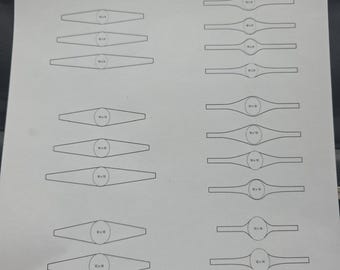 Ring Shank Template, Oval Saddle Band, Silversmith Printable Guide (Digital Download)