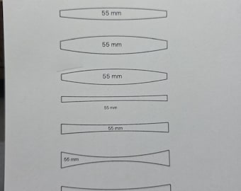 Printable Saddle Ring Band Template, Silversmith Guide (Digital Download)