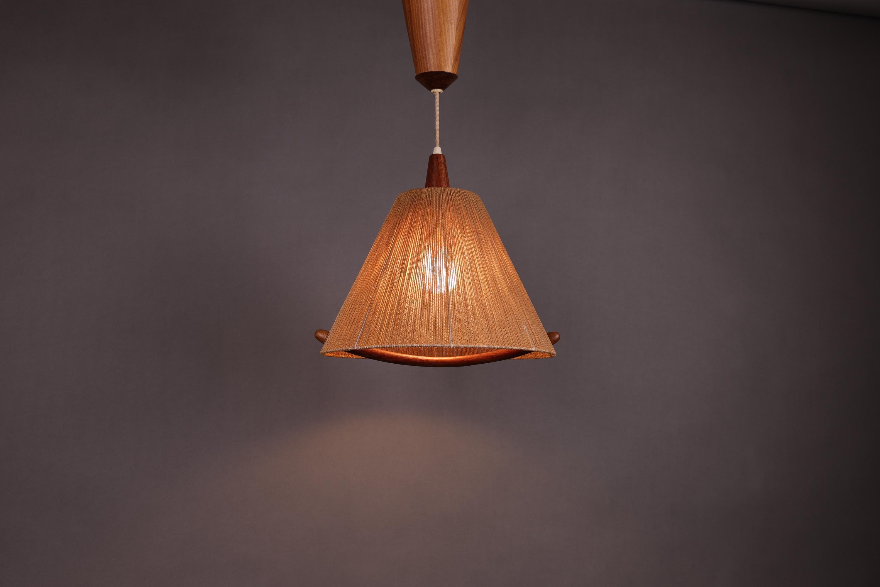 1960年代のドイツ製Temdeペンダントライト：ミッドセンチュリーの