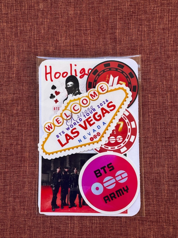 BTS Arirang World Tour 2026 Las Vegas Fan Sticker Pack - Etsy